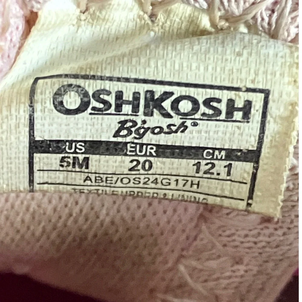 OshKosh Bgosh Pink Water Sandals Toddler Girls Size 5M Closed Toe Washable Shoes